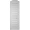 Ekena Millwork Arch Top Surface Mount PVC Gable Vent w/ 2"W x 2"P Brickmould Sill Frame, 12"W x 36"H GVPAR12X3603SN - alternate 3